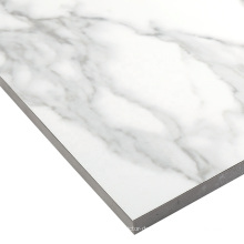 White Full Glazed Polished Marble Look Porcelain Floor Tile for Bathroom